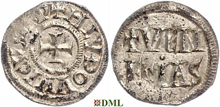 Денье, Каролинги, Louis le Pieux (814-840), м.д. Venise, Depeyrot 1116 D
