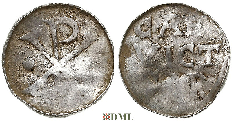 Денарий, Германия, Верхняя Лотарингия, Anonymous bishop, м.д. Prum, Dbg. 1190
