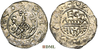 Денарий, Германия, Нижняя Лотарингия, Wilhelm de Ponte (1054-1076), м.д. Utrecht, Ilisch 2000, 10.10