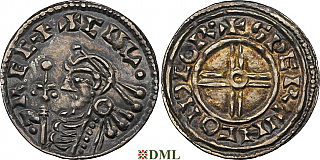 Денарий, Англия, Cnut  (1016-1035), м.д. Derby, монетарий Swertinc, North 790