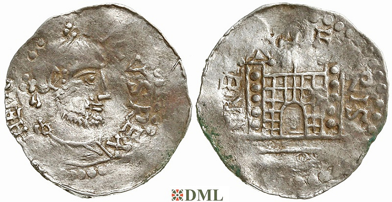 Денарий, Германия, Верхняя Лотарингия, Heinrich II (1002-1024), м.д. Trier, Dbg. 462