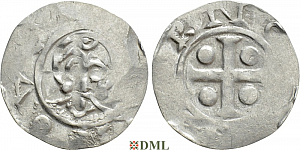 Денарий, Германия, Нижняя Лотарингия, Bernold (1046-1054), м.д. Deventer, Ilisch 2000, 1.13-1.15