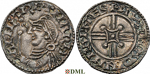 Денарий, Англия, Harthaknut (1035-1042), м.д. Malmesbury, монетарий Hunna, North 811