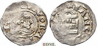 Денарий, Германия, Нижняя Лотарингия, Konrad II (1027-1039), Pilgrim (1027-1036), м.д. Koln, Dbg 380