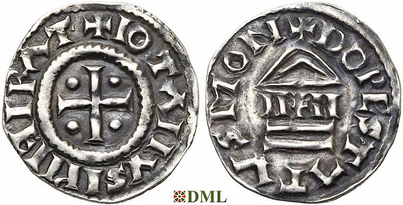 Денарий, Каролинги, Lothaire I (817-855), м.д. Dorestad, Depeyrot 419