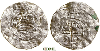 Денарий, Польша, Mieszko II (1013-1025)