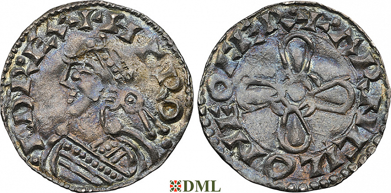 Денарий, Англия, Harold I (1035-1040), м.д. York, монетарий Arncil, North 802
