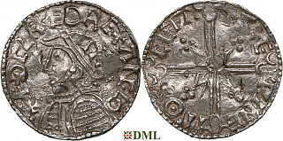 Денарий, Англия, Æthelred II (978-1016), м.д. Shaftesbury, монетарий Sæwine, North 775