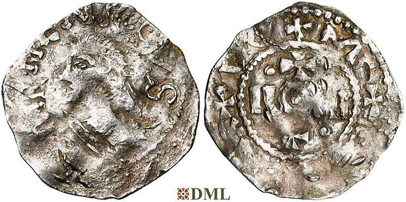 Денарий, Германия, Нижняя Лотарингия, Heinrich III (1046-1056), м.д. Ciney, Ilisch 2014, 29.3