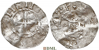 Денарий, Германия, Франкония, Anonymous bishop, м.д. Mainz, тип OAP