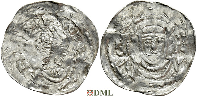 Денарий, Германия, Швабия, Konrad II (1024-1039), м.д. Strassburg, Dbg. 707