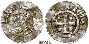 Денарий, Германия, Саксония, Heinrich II (1002-1024), м.д. Dortmund, Dbg. 749