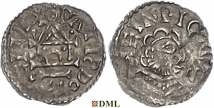Денарий, Германия, Бавария, Heinrich VII (1042-1047), м.д. Regensburg, Hahn 1976, 47