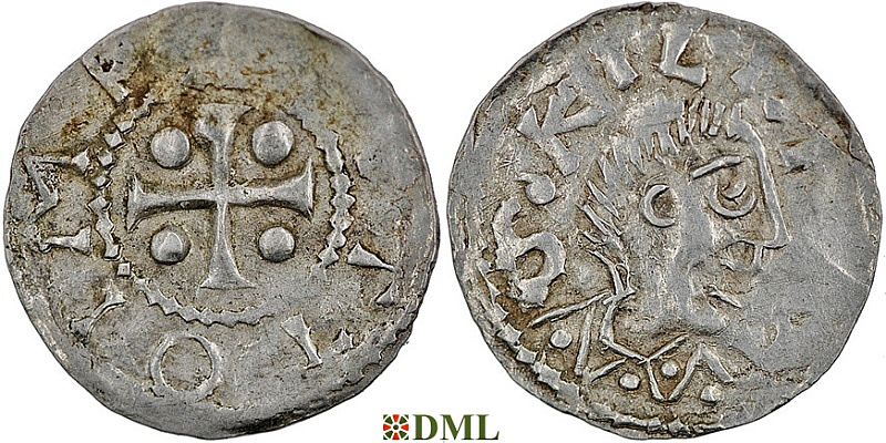 Денарий, Германия, Франкония, Otto III (983-1002), м.д. Wurzburg, Dbg. 856