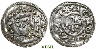 Обол, Германия, Бавария, Heinrich III (1039-1056), м.д. Regensburg, Hahn 1976, 42A