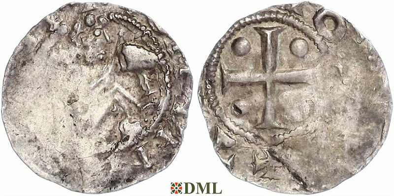 Денарий, Германия, Саксония, Anonymous bishop, м.д. Minden, Dbg. 729