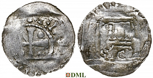 Денарий, Германия, Верхняя Лотарингия, Dietrich II (1006-1047), м.д. Metz, Dbg. 19