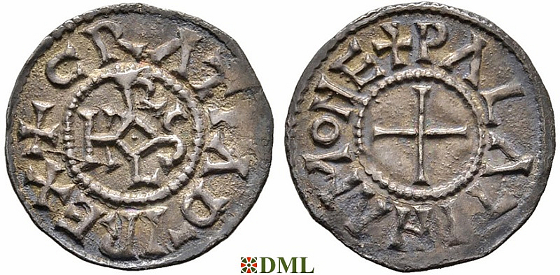Денье, Каролинги, Charles le Chauve (840-877), м.д. Le Palais, Depeyrot 750