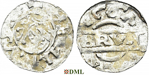 Денарий, Германия, Нижняя Лотарингия, Bruno III (1050-1057), м.д. Dokkum, Ilisch 2000, 21.19