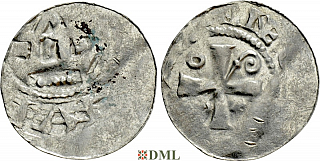 Денарий, Германия, Саксония, Anonymous bishop, м.д. Magdeburg, Dbg 1775