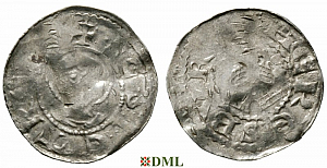 Денарий, Германия, Саксония, Anonymous bishop, м.д. Marsberg, Dbg. 1622