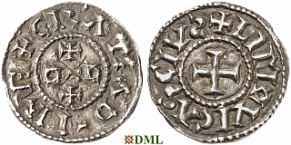 Денье, Каролинги, Eudes (Odo) (887-898), м.д. Limoges, Depeyrot 511