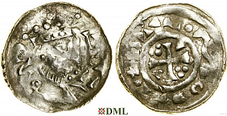Денарий, Германия, Бавария, Heinrich III (1039-1056), м.д. Regensburg, Hahn 1976, 43A
