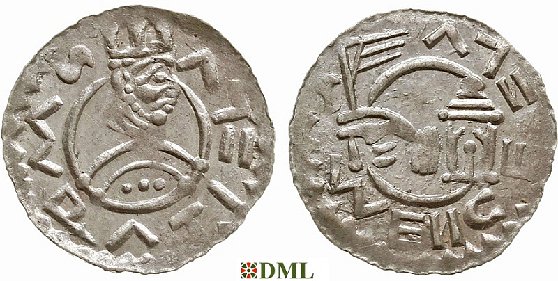 Денарий, Чехия, Богемия, Vratislav II (1061-1092), Šmerda 1996, 165a