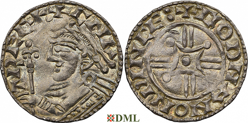 Денарий, Англия, Harthaknut (1035-1042), м.д. Winchester, монетарий Godman, North 799