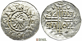 Денарий, Германия, Нижняя Лотарингия, Gf. Hermann (1020-1051), м.д. Emden
