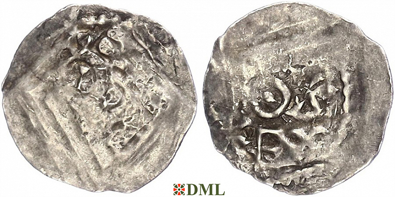 Обол, Германия, Швабия, Theoderich (1041-1055), м.д. Basel, Dbg. 1903