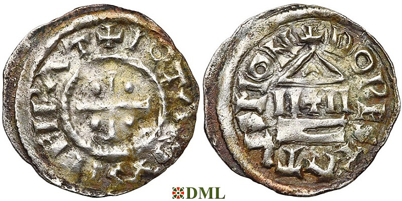 Денарий, Каролинги, Lothaire I (817-855), м.д. Dorestad, Depeyrot 419