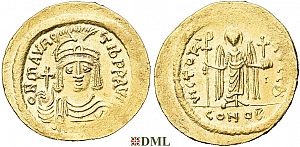 Солид, Византия, Maurice Tibere (582-602), м.д. Constantinople