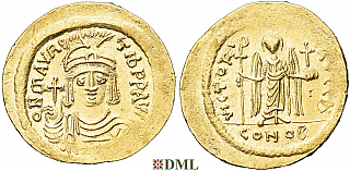 Солид, Византия, Maurice Tibere (582-602), м.д. Constantinople
