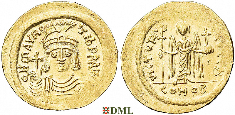 Солид, Византия, Maurice Tibere (582-602), м.д. Constantinople