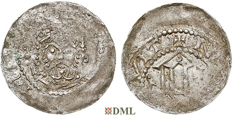 Денарий, Германия, Франкония, Heinrich III (1039-1056), м.д. Speyer, Dbg. 830