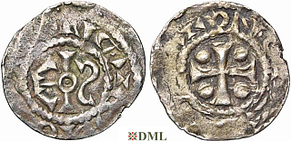 Денарий, Германия, Нижняя Лотарингия, Arnulf II (964-989) или Baldwin IV (989-1036), м.д. Lens, Ilisch 2014, 1.5