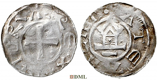 Денарий, Германия, Саксония, Нижняя Саксония , Otto III (983-1002), м.д. Goslar, type OAP