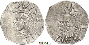 Денарий, Германия, Саксония, Heinrich II (1002-1024), м.д. Dortmund, Dbg. 752