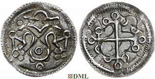 Денарий, Дания, Harald I (936-987), м.д. Hedeby, Hbg. 2