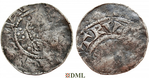 Денарий, Германия, Саксония, Heinrich III (1046-1056), м.д. Uhrsleben