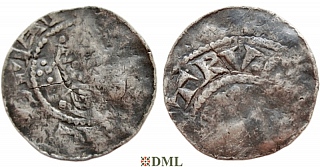 Денарий, Германия, Саксония, Heinrich III (1046-1056), м.д. Uhrsleben