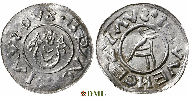 Денарий, Чехия, Břetislav I (1034-1055), Šmerda 1996, 151