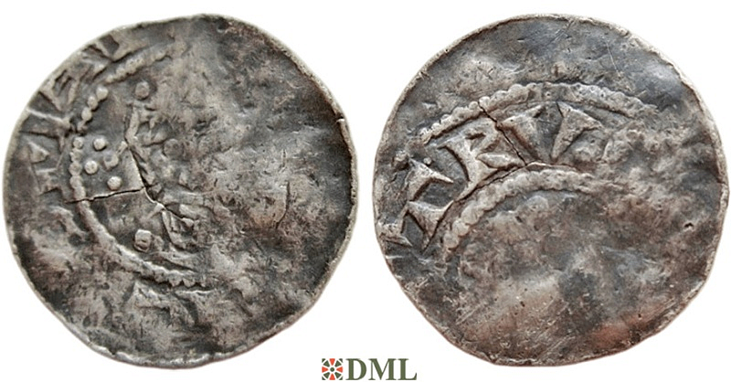 Денарий, Германия, Саксония, Heinrich III (1046-1056), м.д. Uhrsleben