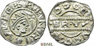 Денарий, Германия, Нижняя Лотарингия, Bruno III (1050-1057), м.д. Dokkum, Ilisch 2000, 21.19