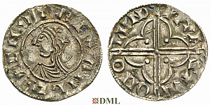 Денарий, Англия, Cnut  (1016-1035), м.д. London, монетарий Pulfstan, North 781