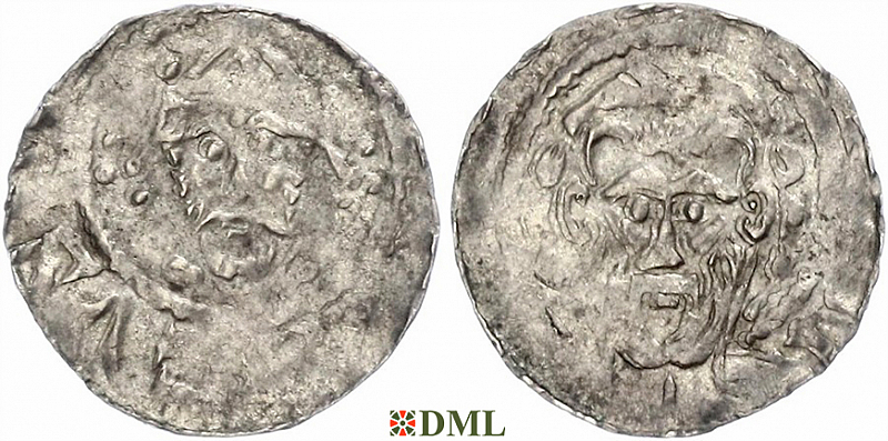 Денарий, Германия, Саксония, Heinrich III (1046-1056), м.д. Uhrsleben