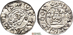 Денарий, Германия, Нижняя Лотарингия, Godfried (†1069), м.д. Merum, Ilisch 2000, 24.3