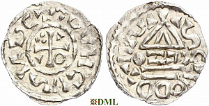 Денарий, Германия, Бавария, Heinrich II (1002-1024), м.д. Salzburg, монетарий CEZO, Hahn 1976, 89a2