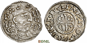 Денарий, Германия, Бавария, Heinrich III (1039-1056), м.д. Regensburg, Hahn 1976, 38A
